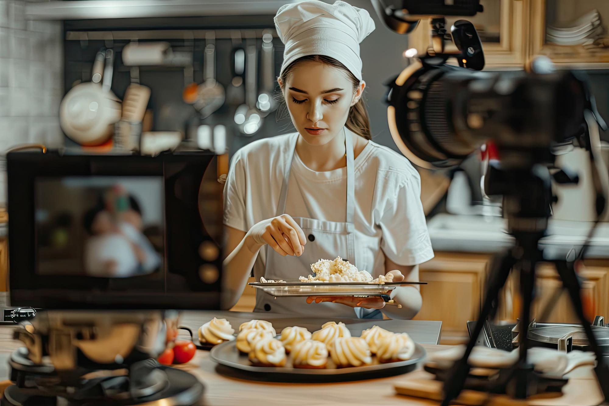 Clase virtual de cocina con chef profesional